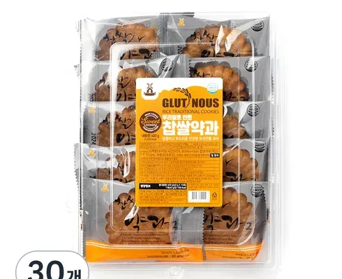 오늘의 원샷원딜 우리밀 땅콩약과 30g X 80개 2.4kg 적극추천